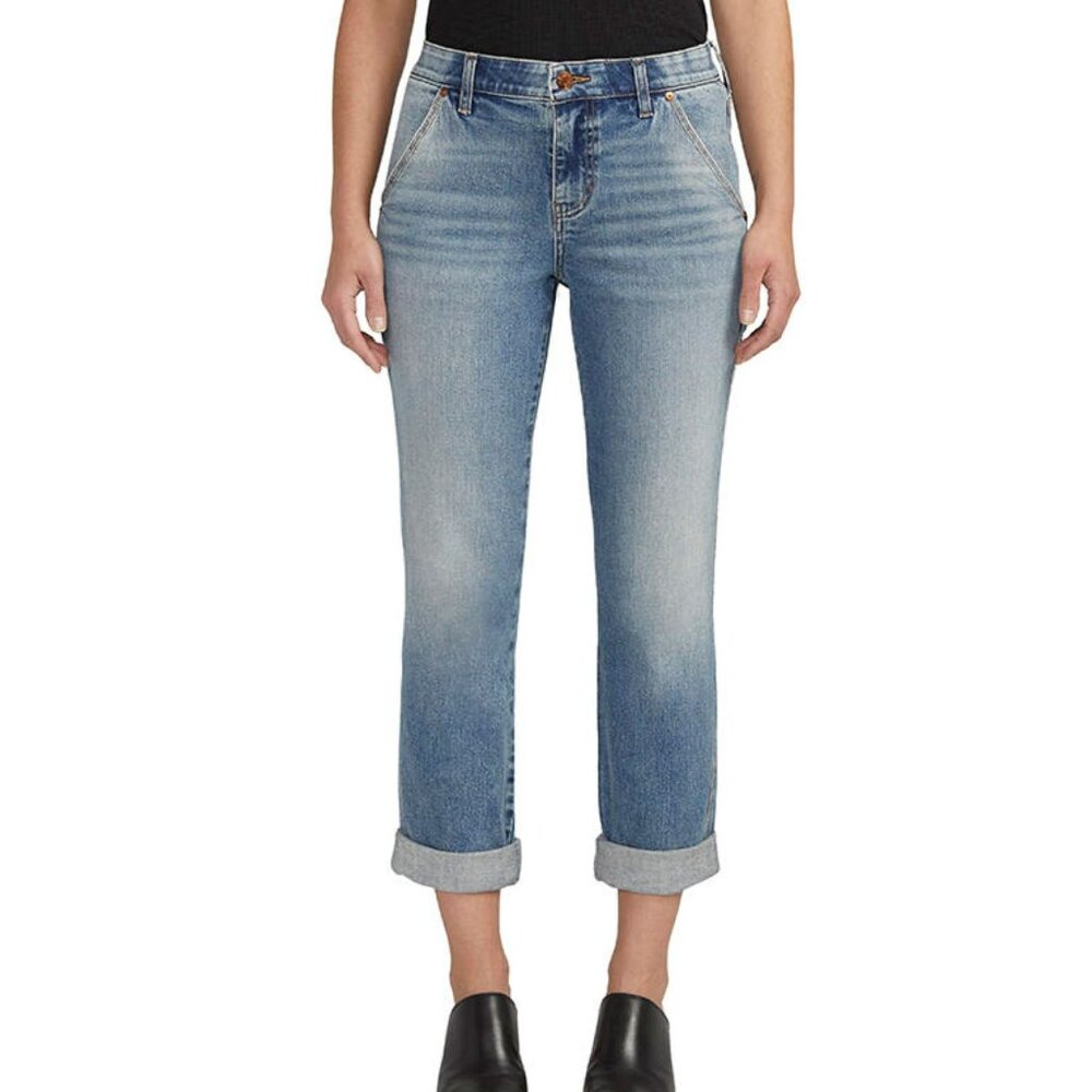 NWT Jag Mid Rise Carter Girlfriend In Mariner Blue
